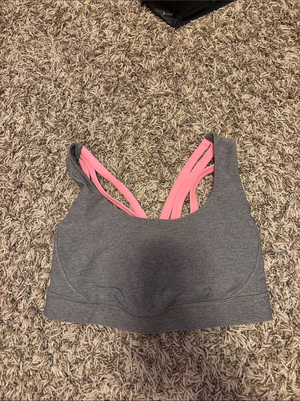 Women's Grey/pink lululemon sports bra